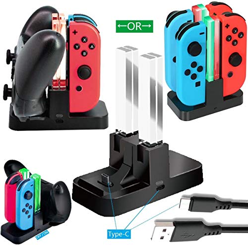 Зарядно устройство за контролер Switch Pro за Nintendo Switch Joy-Con, Поставка за док-станция за зареждане