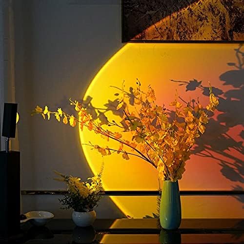Лампа за Залез, 16 Цвята Проекционная Лампа За Залез С Дистанционно Управление на Дъгата лека нощ С Въртене на 180 Градуса Слънчева Лампа Романтична Визуален образ за