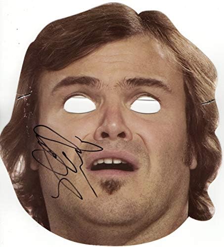 Джак Блек е Подписал Снимка С Автограф Маска За Лице Tenacious D JSA II59191