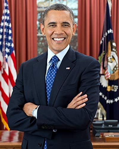 Снимка на Барак Обама - Историческо произведение на изкуството 2012 година - Портрет на Президента на САЩ - (8,5 x 11) - Полуглянцевый