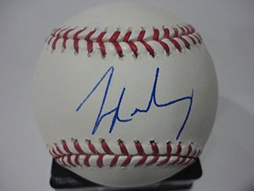 Джо Махони Ориълс /Марлинс Подписаха бейзболни топки M. l. с автограф W / coa - Бейзболни топки с автографи