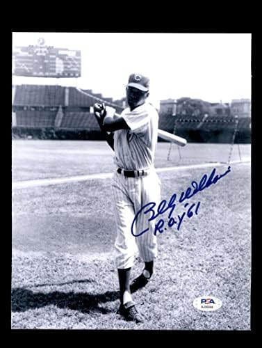 Billy Уилямс PSA DNA Coa Подписа Автограф 8x10 ROY 61 Photo Cubs - Снимки на MLB с автограф