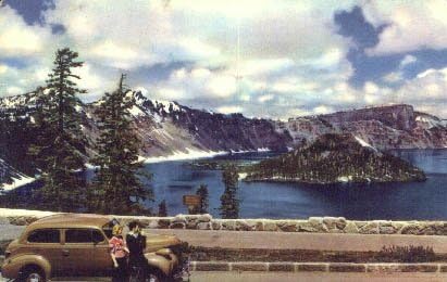 Национален парк Кратер Езеро, Орегон Картичка
