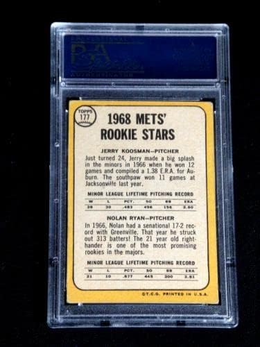 Бейзболна картичка начинаещ Нолан Райън 1968 Topps #177 Psa 3.5 е Много добро + Центрирована! - Бейзболни картички за начинаещи С надпис Slabbed