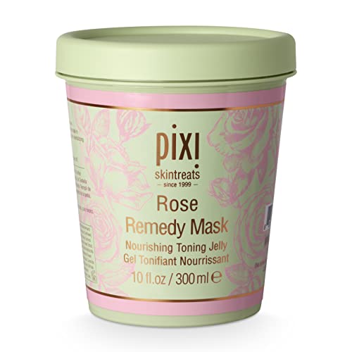Pixi Beauty Rose Remedy Mask 300 мл | Енергизиращ Желейная маска | Масло от шипка Овлажнява кожата | Cica и