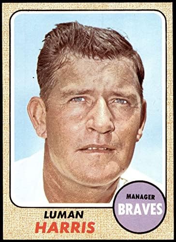 1968 Топпс # 439 Луман Харис Атланта Брейвз (Бейзболна картичка) NM /MT + Брейвз