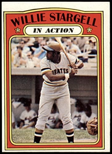 1972 Topps # 448 В действие Willey Старджелл Питсбърг Пайрэтс (Бейзболна картичка) VG/БИВШИ пирати
