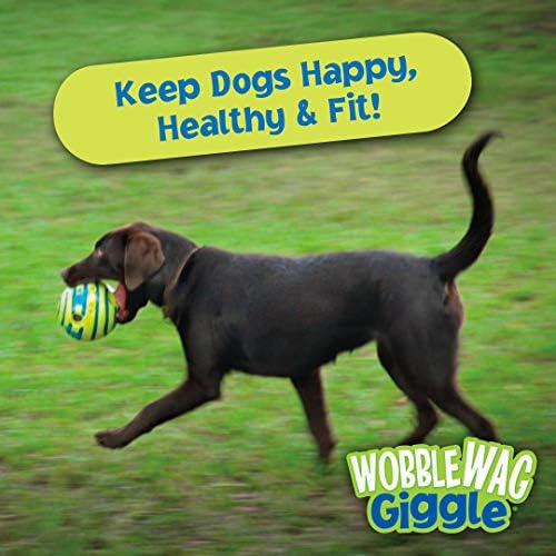 Топка Wobble Wag Giggle, интерактивни играчки за кучета, Издающий забавни звуци Хихиканья При карането или разклащане,