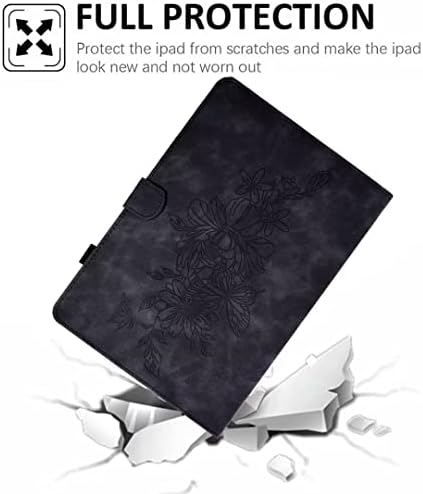 Съвместимост с/Уплътнител за tablet PC iPad Mini 6 Флип-Поставка Магнитен калъф-портфейл DDYH (черен)