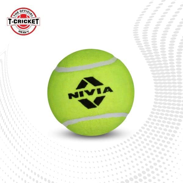 Тежка топка за тенис Nivia за крикет (опаковка от 6 броя)