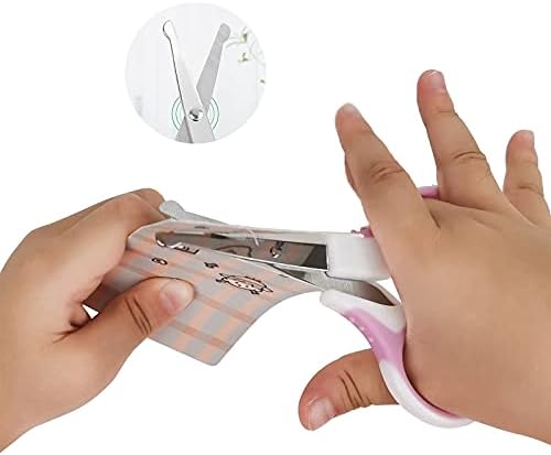 Vliigts 3 Опаковки Безопасни Детски Ножици на възраст от 4-8 години, Малки Ножици за занимания за деца, Ножици