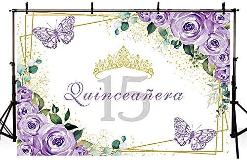SENDY 7x5ft Quinceañera Фон Исун Дюли 15 Anos Украса за Парти в чест на Деня на раждане за Момичета на Принцеси