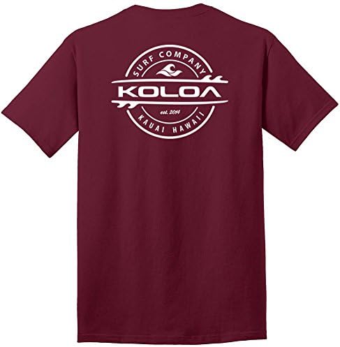 Тениски от Плътен памук с логото на Joe's USA Koloa Men ' s Далавераджия Surfboard, Обикновени, Големи и по-Висока