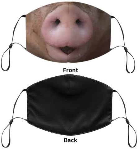 Защитна маска с едностранен печат по цялата ширина на свински челюсти, двупластова дишаща маска