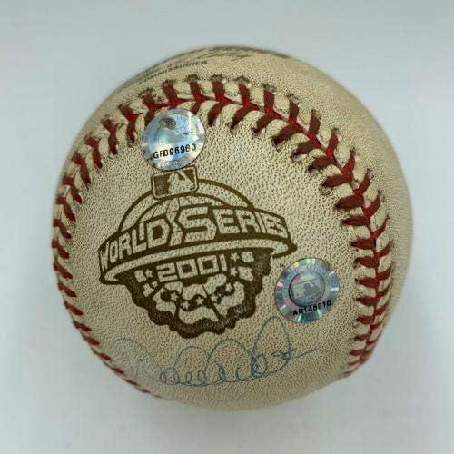 Изключителен Дерек Джитър Мистър Ноември, Подписали Използвана игра World Series Baseball JSA - Бейзболни Топки с автографи