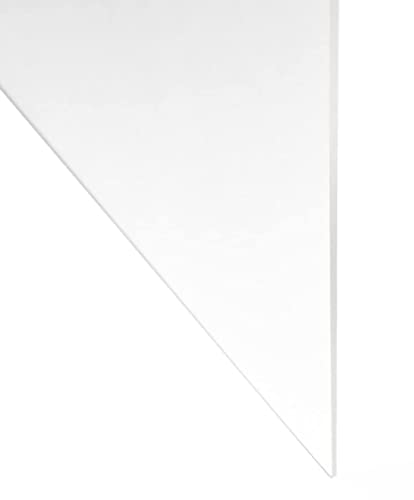 Прозрачен лист поликарбонат пластмасова дебелина 1/16 инча х 24 см в ширина х 24 инча дълъг (1 единица)
