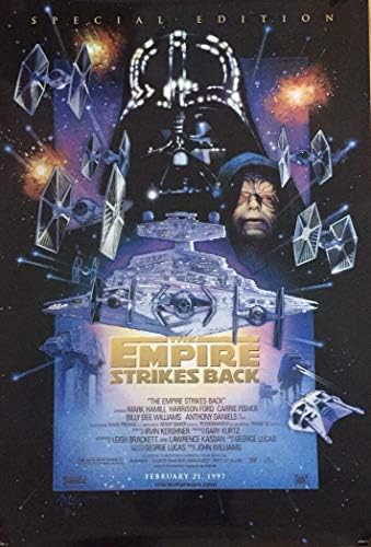 Междузвездни войни: Епизод V - Империята отвръща на удара 1997 Преиздаване издание Прокатный Плакат на филма