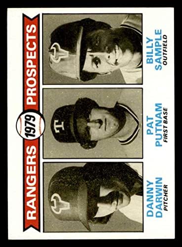 1979 Топпс 713 Перспективи Рейнджърс Дани Дарвин /Pet Патнэм/Били Пробата Тексас Рейнджърс (Бейзболна картичка)