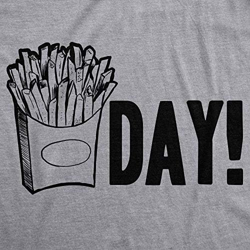 Мъжки t-shirt Fry Day Friday със Забавна Нездравословна Храна French Fry Weekend TGIF Tee