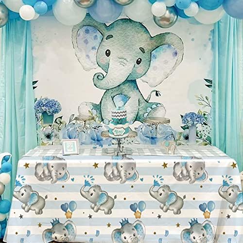 TREWAVE Синята Пластмасова Покривка под формата на Слон, Украса за детската душа, за Момче, Детски Покривки