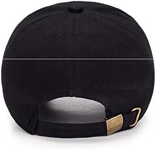 BBDMP Мъжки Памучен Класическата бейзболна шапка С регулируема закопчалка на ключалката, Шапка за татко, Спортна шапка за голф (Цвят: E)