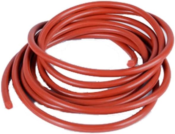 1бр 1,5 мм диаметър червен цвят, линия запечатани конец твърди силикагел кръгла лента устойчиви на Висока температура гладка Повърхност - Дължина: 1000 мм)