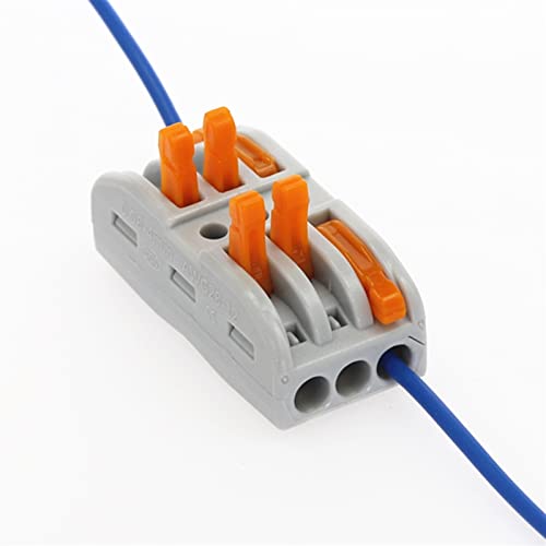 Конектор за свързване на кабел AKDE SPL-3 32A/250V Клеммная тампон за кабели, Резьбонарезной сплитер 0,08-2,5