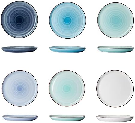 Порцеланови Кръгли Кът чинии Sweese, колекция от керамични чинии с диаметър 6-10 см, Могат да се Мият в съдомиялна