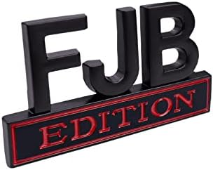 1 БР. Стикери с Емблемата на FJB Edition, 3D Стикер върху Иконата на Крилото, Универсален Стикер За Украса на Автомобил, камион, ван, на Suv, Черен