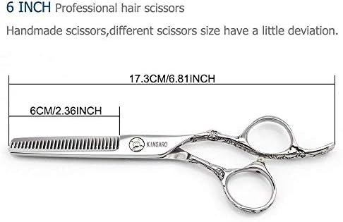 Ножици за коса 5,5-Инчови Ножица За Подстригване на Коса и 6-инчови Ножица За Изтъняване на Коса