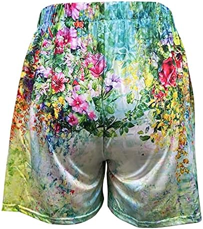 Бързо съхнещи шорти MIASHUI за жени, ластични шорти с принтом и висока талия, бански костюми големи размери