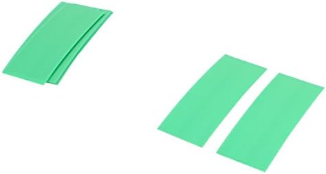 Aexit 10шт 72 мм Окабеляване и свързване x 18,5 мм PVC Свиване Тръба Зелен цвят за 1 х Свиване Тръба Батерии