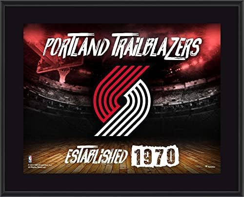 Хоризонтална Плоча с Логото на отбора Портланд Трейл Блейзърс с размер 10,5 x 13 инча Сублимированная - указателни