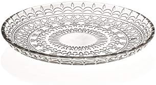 Стъклена чиния за салата - Комплект от 4 чинии За Салата - Десерт - Дизайн - Диаметър 7 см - Произведено в Европа