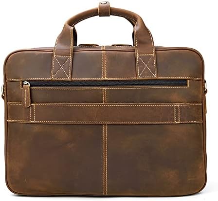 Мъжки портфейл SLATIOM, Реколта чанта през рамо, чанта за компютър, Бизнес чанта (Цвят: A, Размер: 30 * 40 *