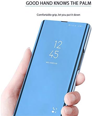 Флип калъф XYX за Samsung а a53 5G, ултра тънък Прозрачен Огледален калъф S-View Full Body за Galaxy а a53 5G,
