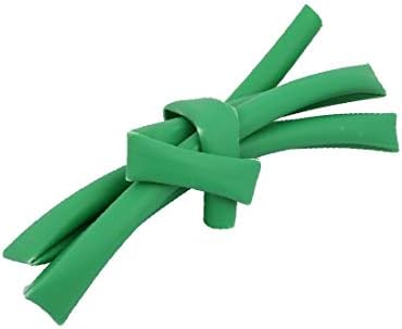 Polyolefin пожароустойчива тръба X-DREE с диаметър 1 м 0,37 инча зелен цвят за ремонт на кабели (Tubo ignífugo