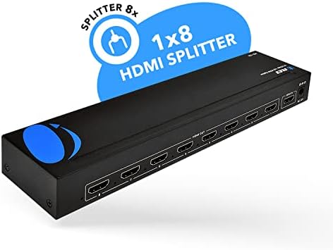 Сплитер OREI HDMI 1x8 1080p - (един вход на осем ученици) от 1 порт до 8 HDMI-сплитер с дублирането на дисплея