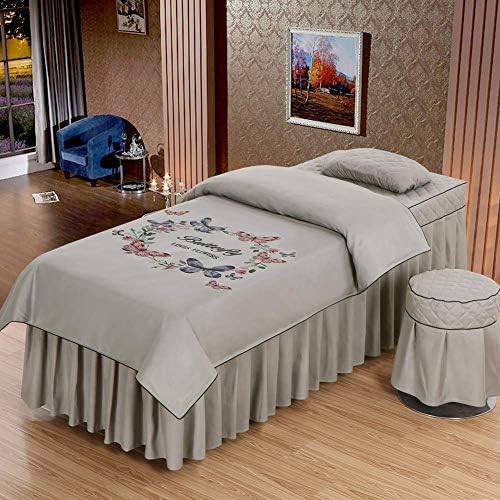 Комплекти чаршафи за масаж на масата ZHUAN с Отвор за лицето, Пола за Масаж Маса, Покривки за спа легла, Вградена