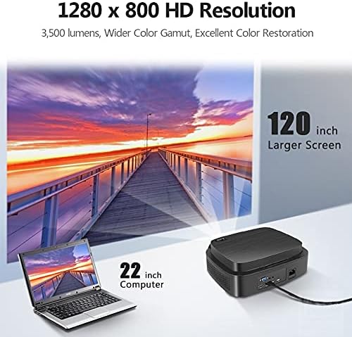 KXDFDC Най-добрите цени проектор led 1280x720 P за домашно кино 1080P Vedio. Домашно кино 3D