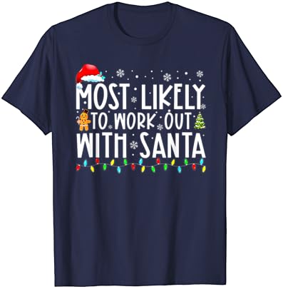 Коледа, най-Вероятно, ще се Проведе Коледно тениска Семейството на дядо коледа
