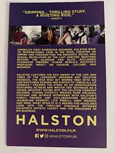 HALSTON - D/S Оригинална Картичка от филм 4 x6 2019 моден Дизайнер