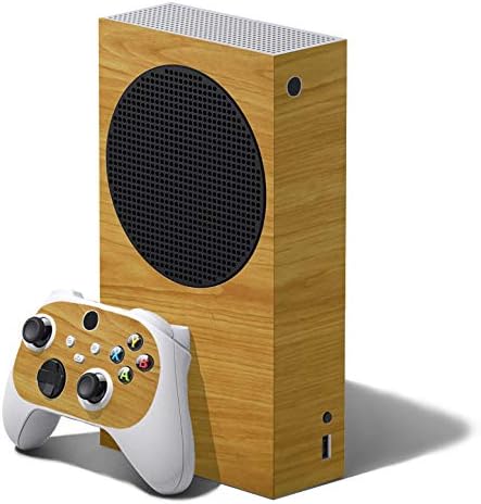 Driftwood Woodgrain - Vinyl стикер с въздушно съобщение на министерството на отбраната Skin Комплект от System Skins - Съвместима с конзолата на Microsoft Xbox серия S (XBS)