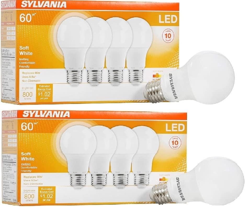 SYLVANIA Home Lighting 78036 Led лампа Sylvania с регулируема яркост, 9 W, 120, 800 лумена, 2700 К, CRI 80,