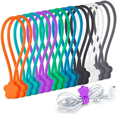 Магнитните силиконови кабелни превръзки за опаковане и организация, за Многократна употреба скручивающиеся на
