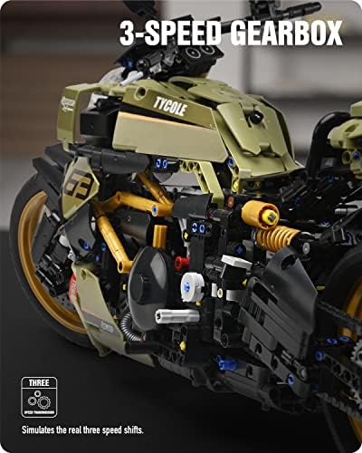 Комплект за сглобяване на играчки-мотоциклети Nifeliz Tiavel, Монтаж на Стилни Демонстрационни модели мотоциклети,