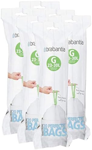 Втулки за боклук кофи Brabantia PerfectFit G обем 30 литра ~ 20-каратные пакети (опаковка от 6 броя)