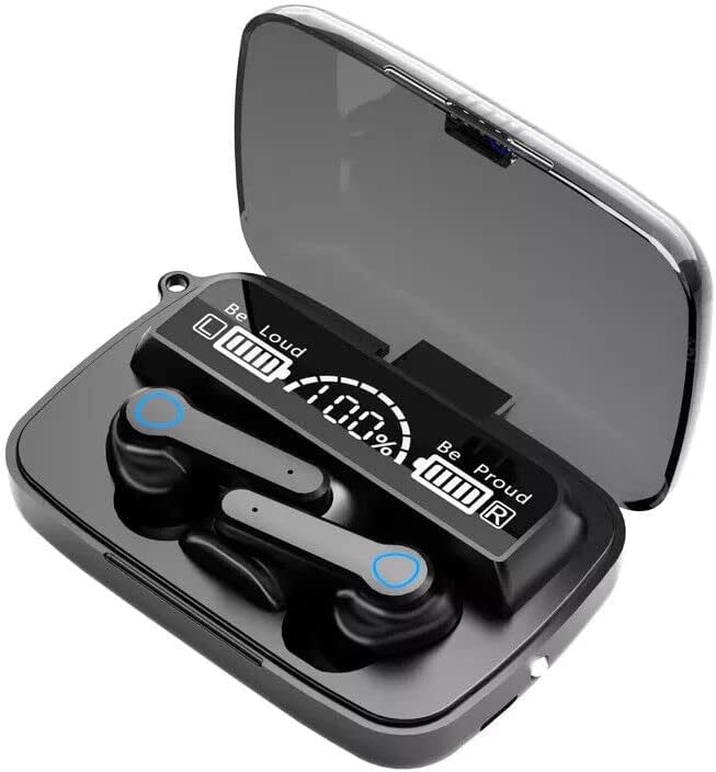 за iPhone Xs Max/Xr/X Настоящите Безжични Bluetooth Слушалки 5.1 Слушалки със Сензорен контрол с led цифров