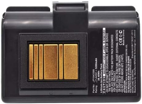 Батерия за цифров принтер Synergy, съвместими с вашия принтер Zebra ZQ620, (литиево-йонна, 7,4 В, 5200 mah)