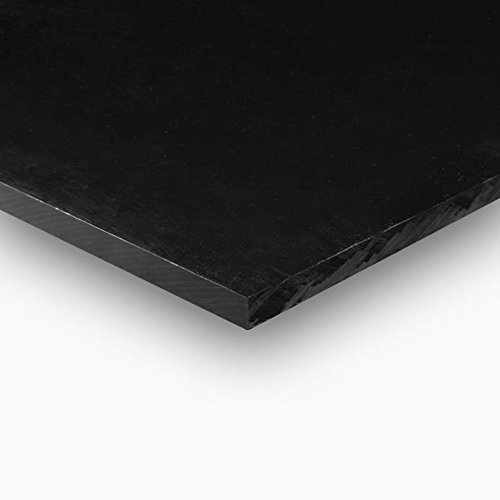 Пластмасов лист с Сополимером ацеталя 5/8 x 12 x 12 - Черен цвят
